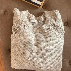 Lush white and black sweater